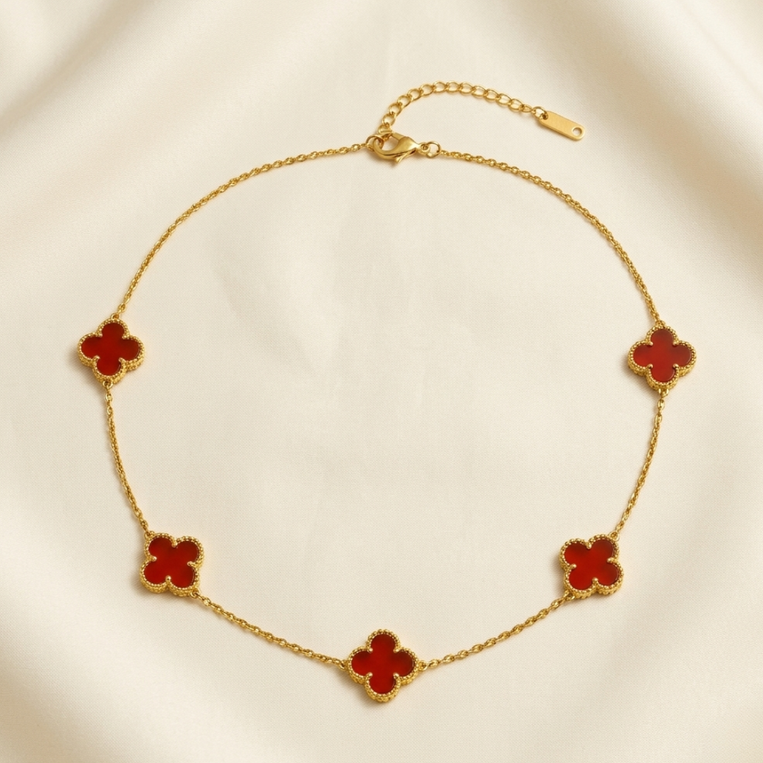 Cadena Trebol Rojo