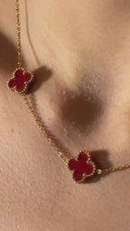 Cadena Trebol Rojo